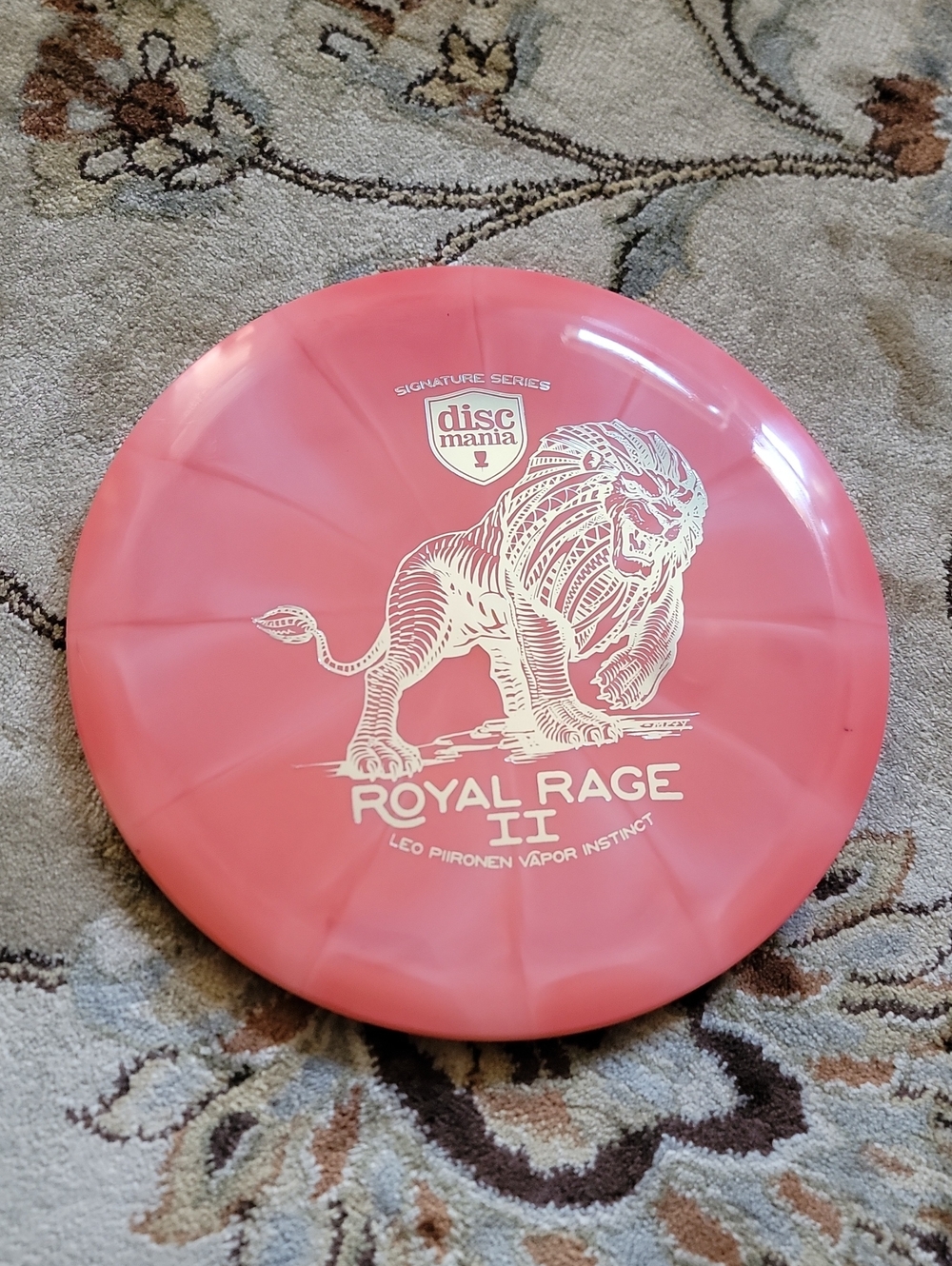 NEW Discmania Royal Rage II Pink Swirl Instinct Disc Golf Driver 174 Grams